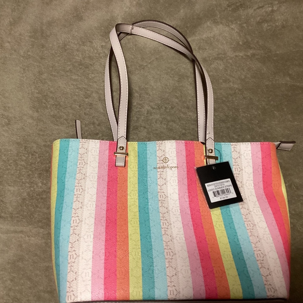 Nanette Lepore Multicolor Striped Shoulder Bag - Picture 5 of 16